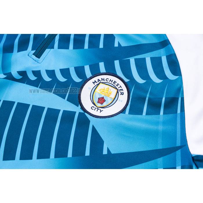Tuta da Track de Felpa del Manchester City Bambino 2023-2024 Blu